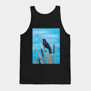 Red Winged Blackbird at the Pond Tank Top